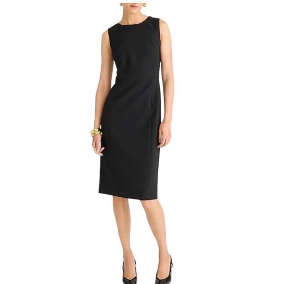 J.Crew Dresses & Skirts - J. CREW Stretch Crepe Professional Workwear Sleeveless Sheath Dress BK701